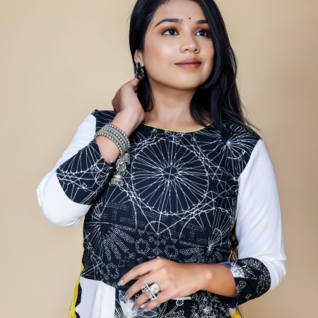 Modern Print women's kurti top