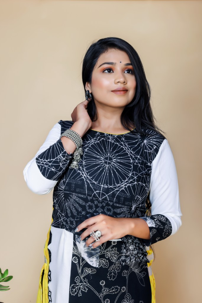 Modern Print women's kurti top