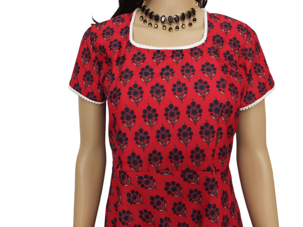 Red Maternity Kurti [Long]