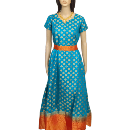 Silk Maternity Kurti [Long] with Contrast Belt