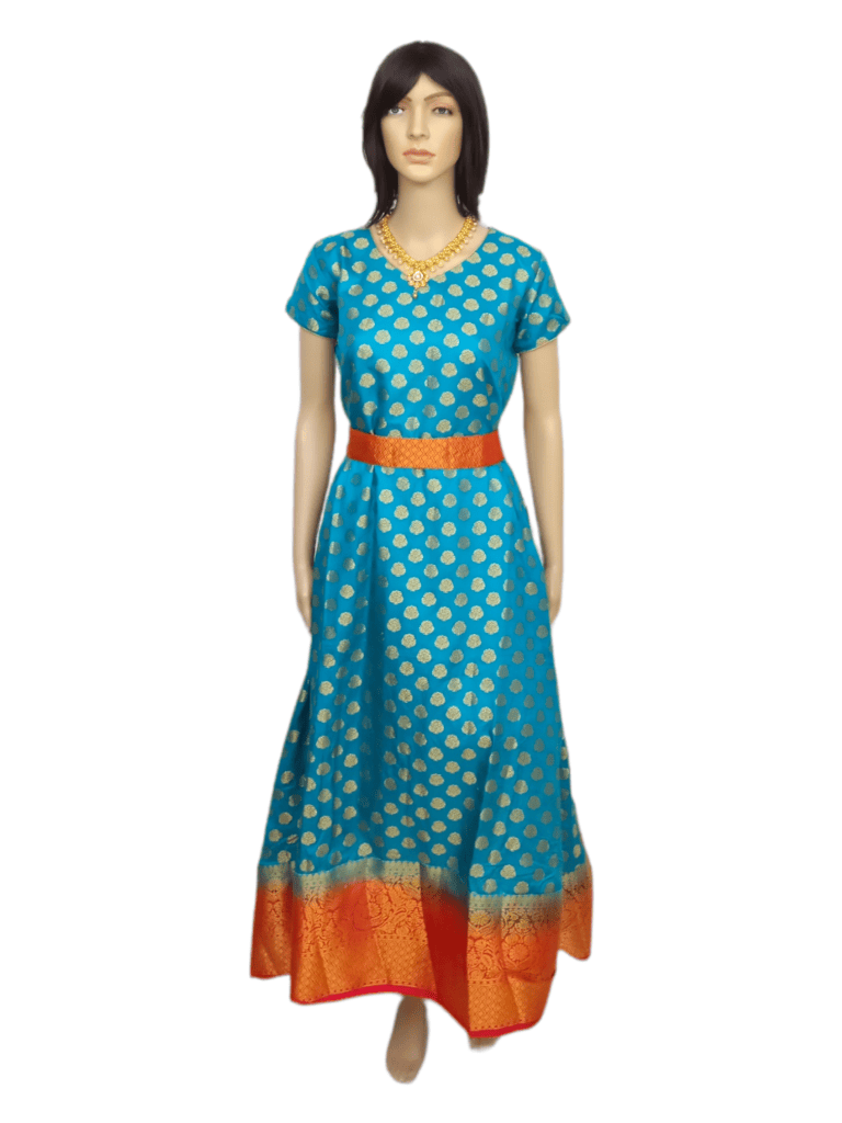Silk Maternity Kurti [Long] with Contrast Belt
