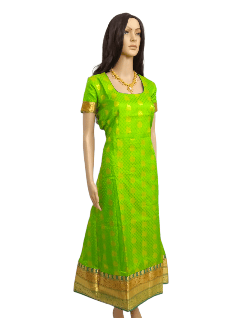 Silk Maternity Kurti [Long] rose flower design thread work